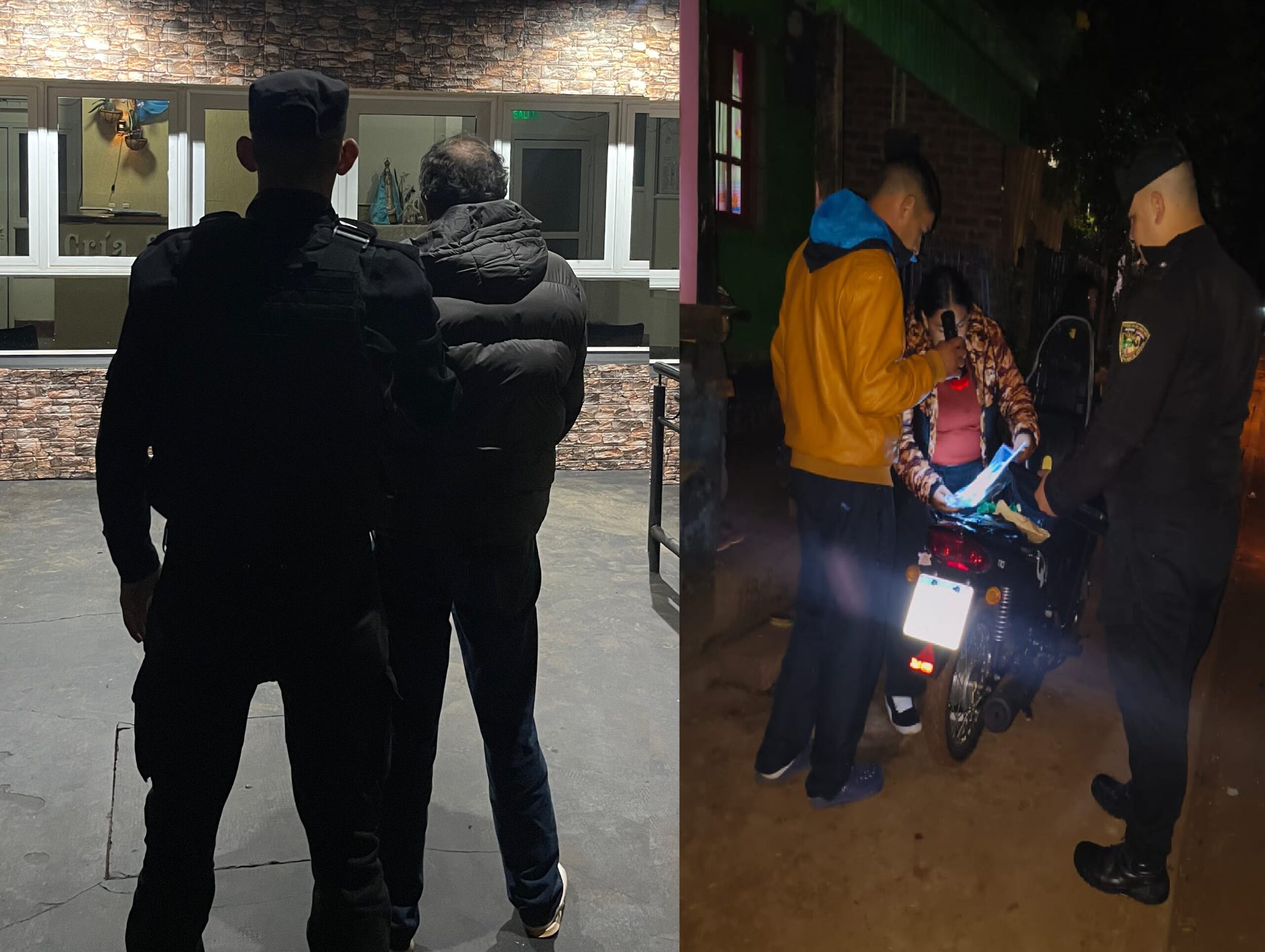 Andaba empujando una moto ajena, corrió de la policía y lo atraparon