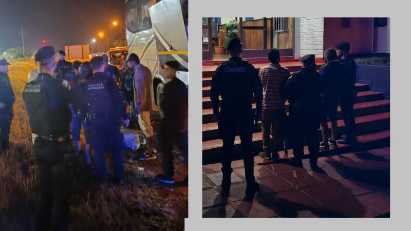 Los tuvieron que bajar del colectivo porque viajaban borrachos y haciendo lío