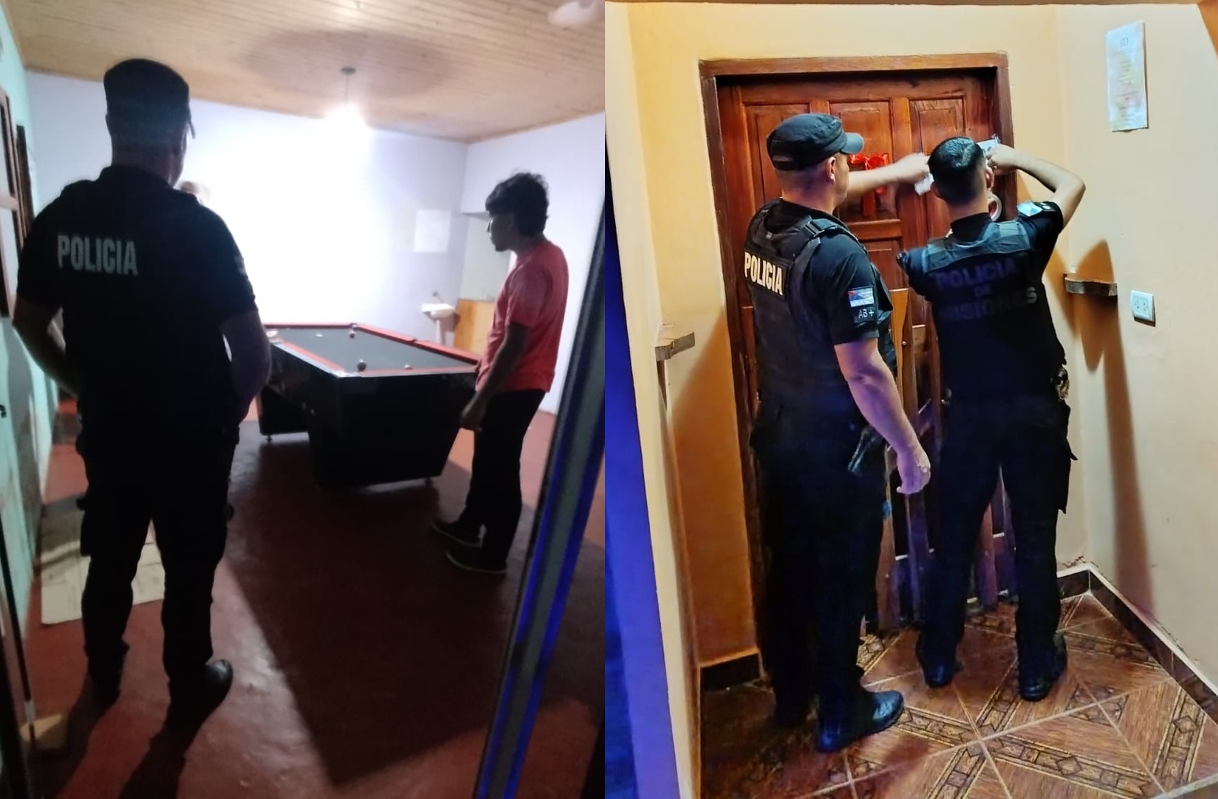 Armó un bar pool clandestino en su casa y la policía lo clausuró, en Campo Viera