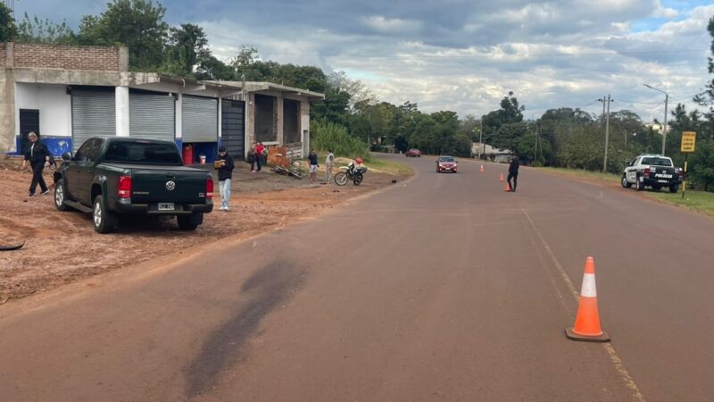 Manejaban dos menores, chocaron y uno resultó fracturado