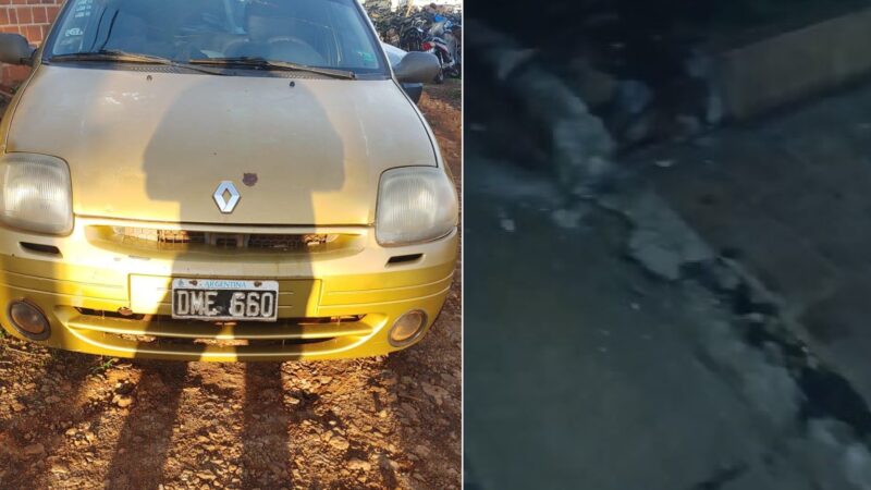 Manejaba borracho, chocó y rompió cordón, muro y vereda de una casa ajena