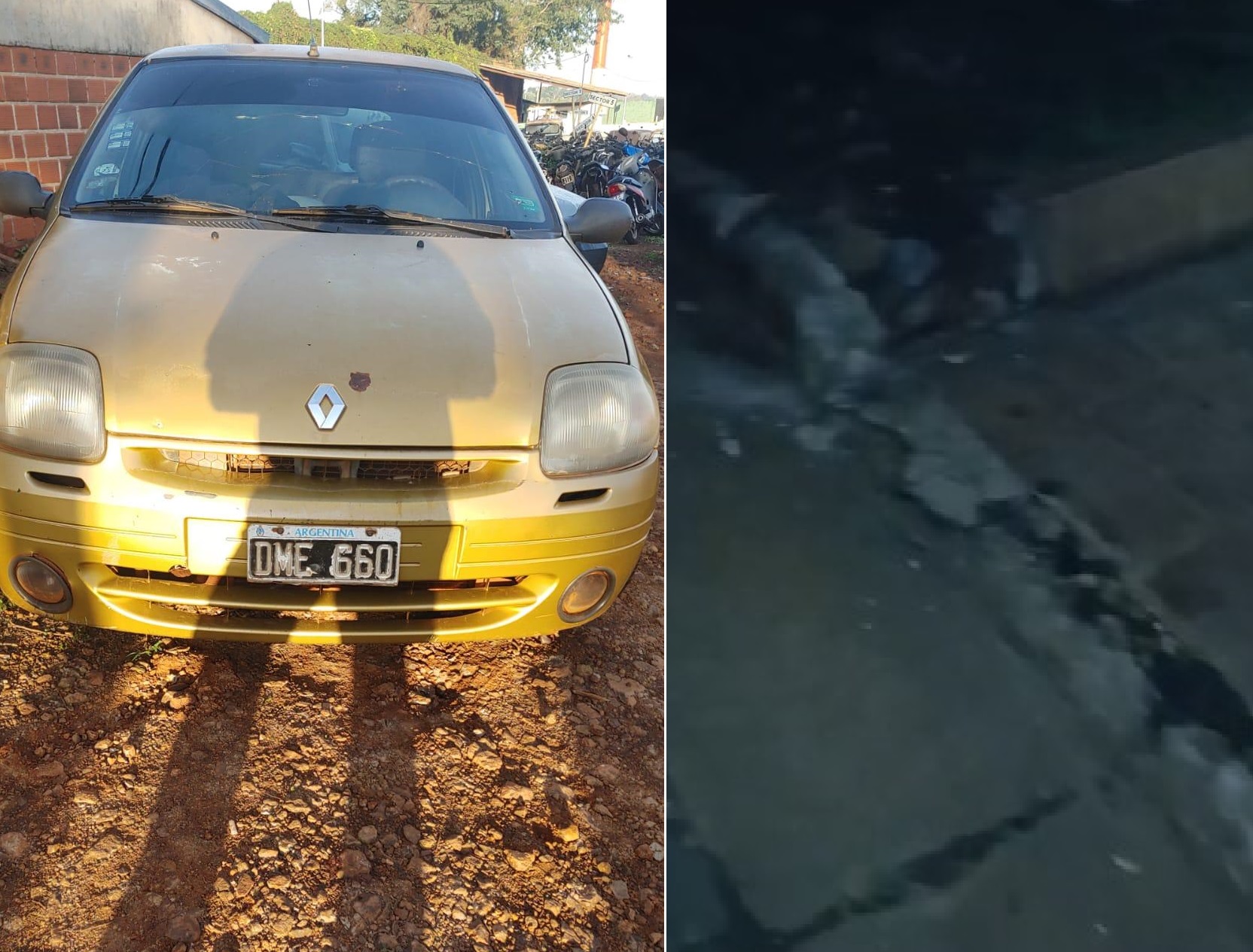 Manejaba borracho, chocó y rompió cordón, muro y vereda de una casa ajena
