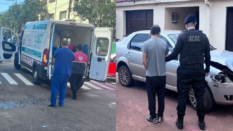 Chocó en el centro de Oberá, lesionó a un motociclista y escapó del lugar: terminó preso