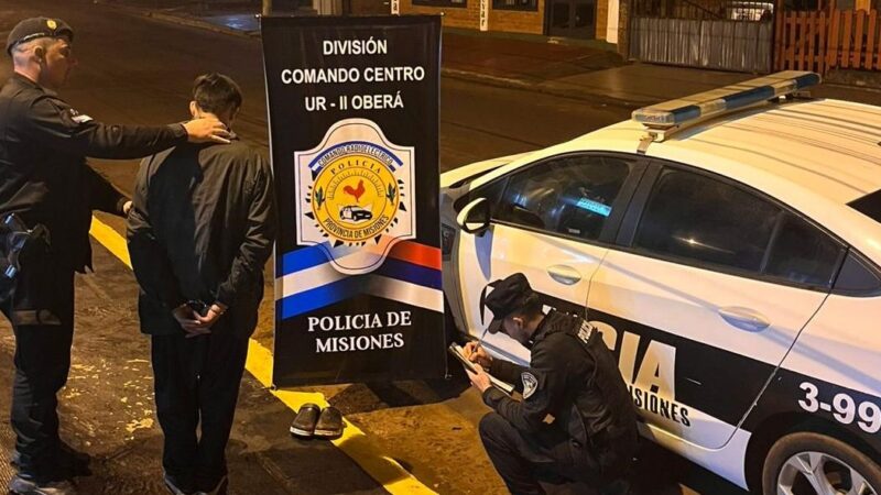 Detuvieron a un joven acusado de participar en un robo a punta de cuchillo en Oberá