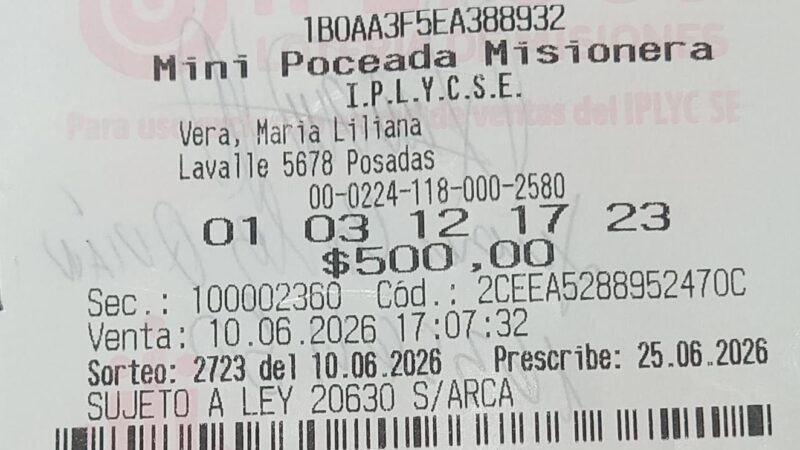 Un jubilado posadeño destinará el premio de la Mini para pagar deudas y para vacacionar