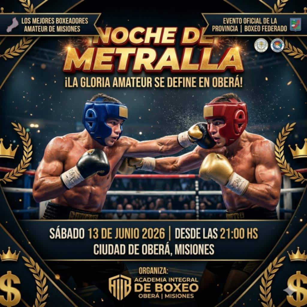 Oberá se prepara para una gran velada de boxeo amateur con los mejores talentos de Misiones