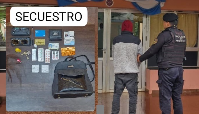 Violento arrebato en el barrio Krause de Oberá: detuvieron al sospechoso y recuperaron elementos