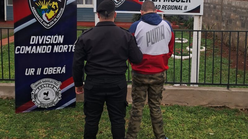 Detuvieron a un comerciante obereño por un grave episodio de violencia de género contra su pareja