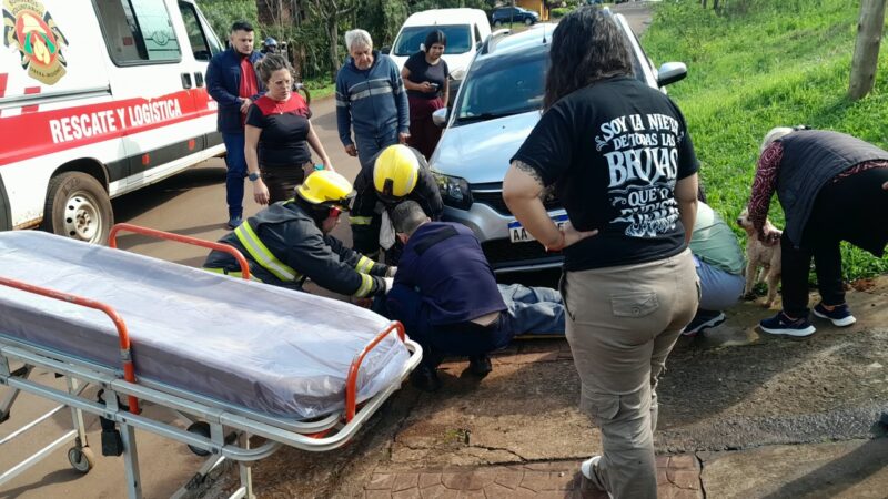 Jubilado se olvidó de poner el freno de mano y la camioneta lo pasó por arriba