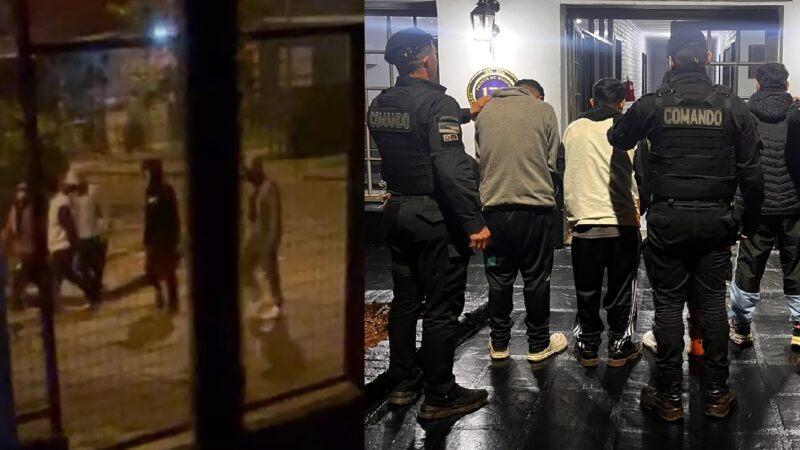 Ataque a piedrazos contra varias viviendas terminó con cuatro detenidos en Oberá