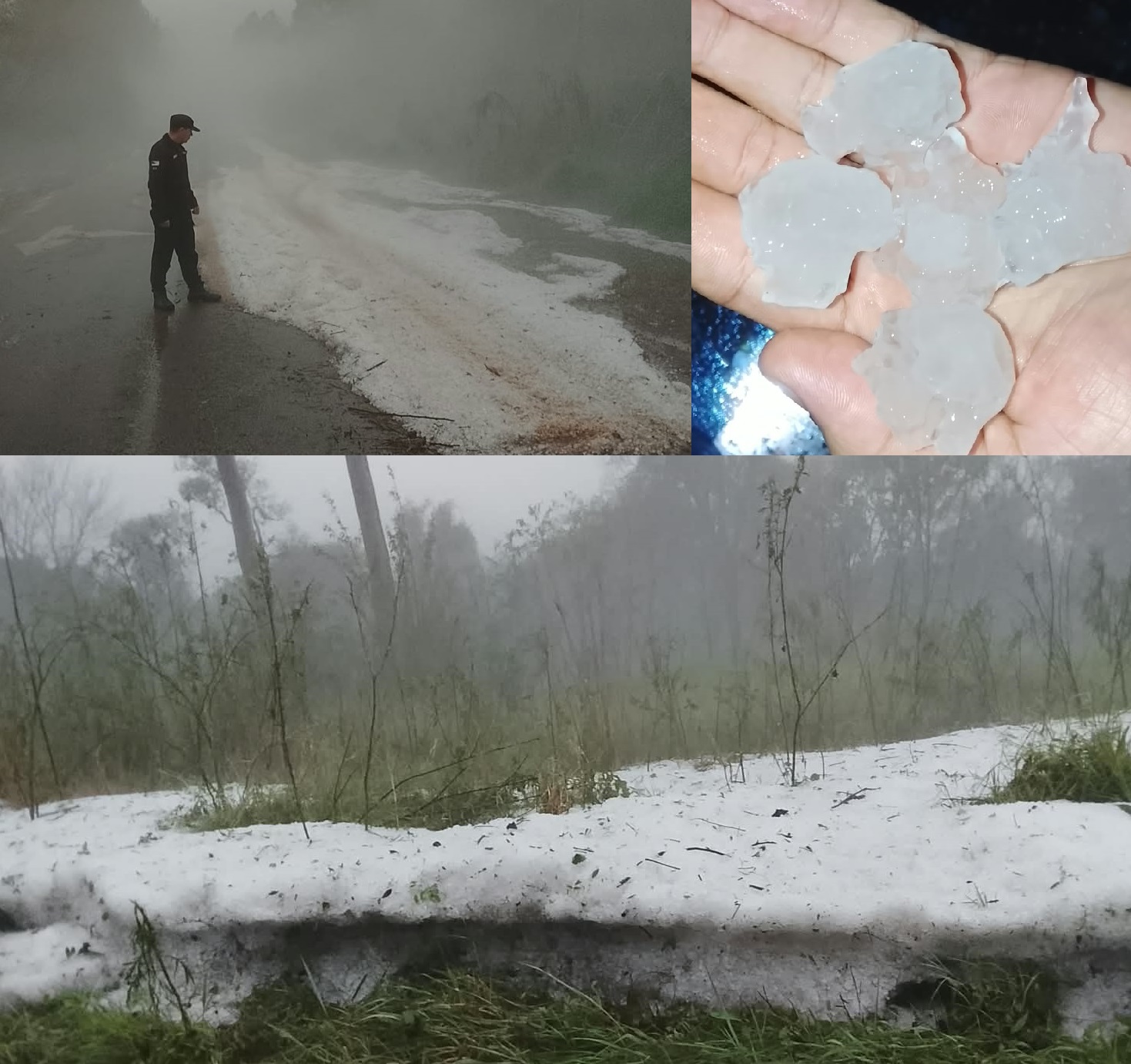 Tremenda granizada en General Alvear