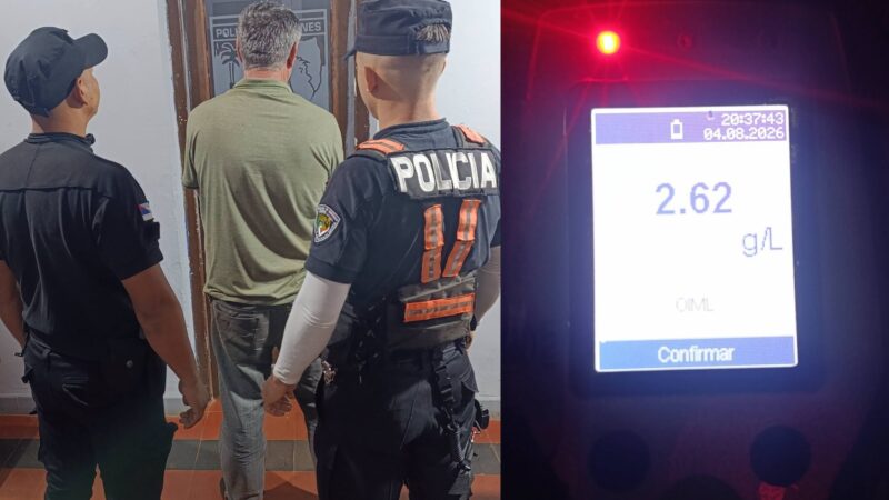 Manejaba borracho y chocó contra una metalúrgica en Guaraní