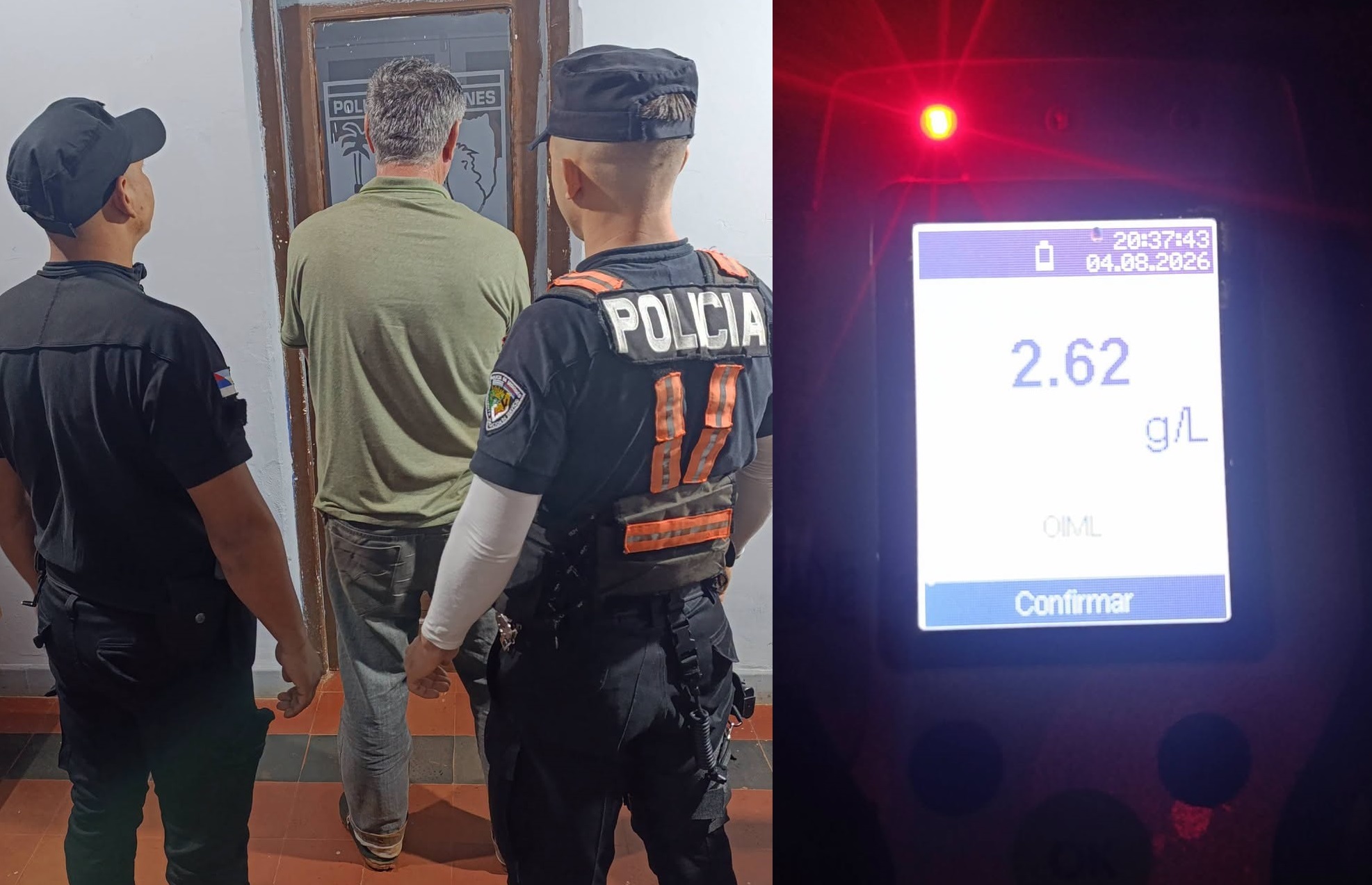 Manejaba borracho y chocó contra una metalúrgica en Guaraní