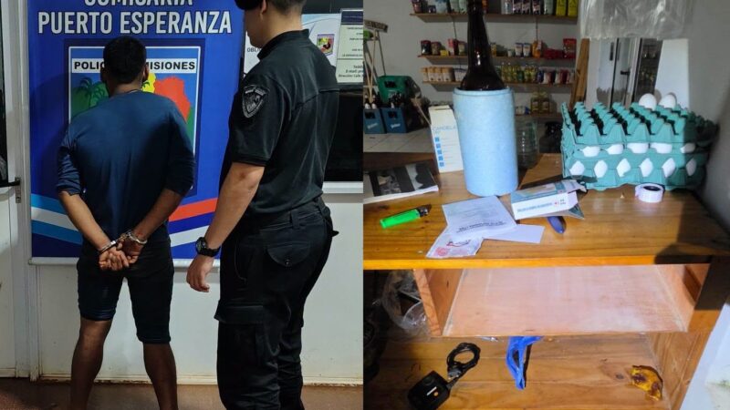 Entró a robar y aprovechó para tomarse una cerveza: fue detenido