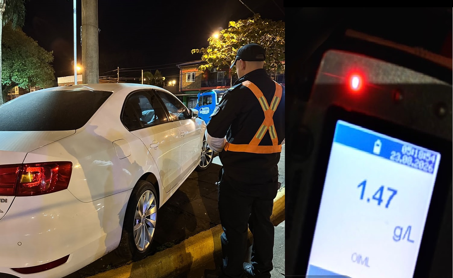 Escapó de un control de tránsito en contramano, chocó y dio positivo el test de alcoholemia: terminó preso