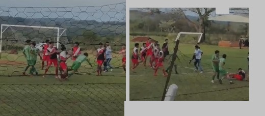 Violencia en el fútbol: batalla campal entre jugadores de Atlético Campo Viera y River de Villa Bonita