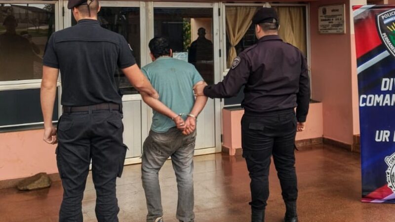 Robó un paquete de maní, amenazó y terminó detenido tras resistirse a la Policía en Oberá