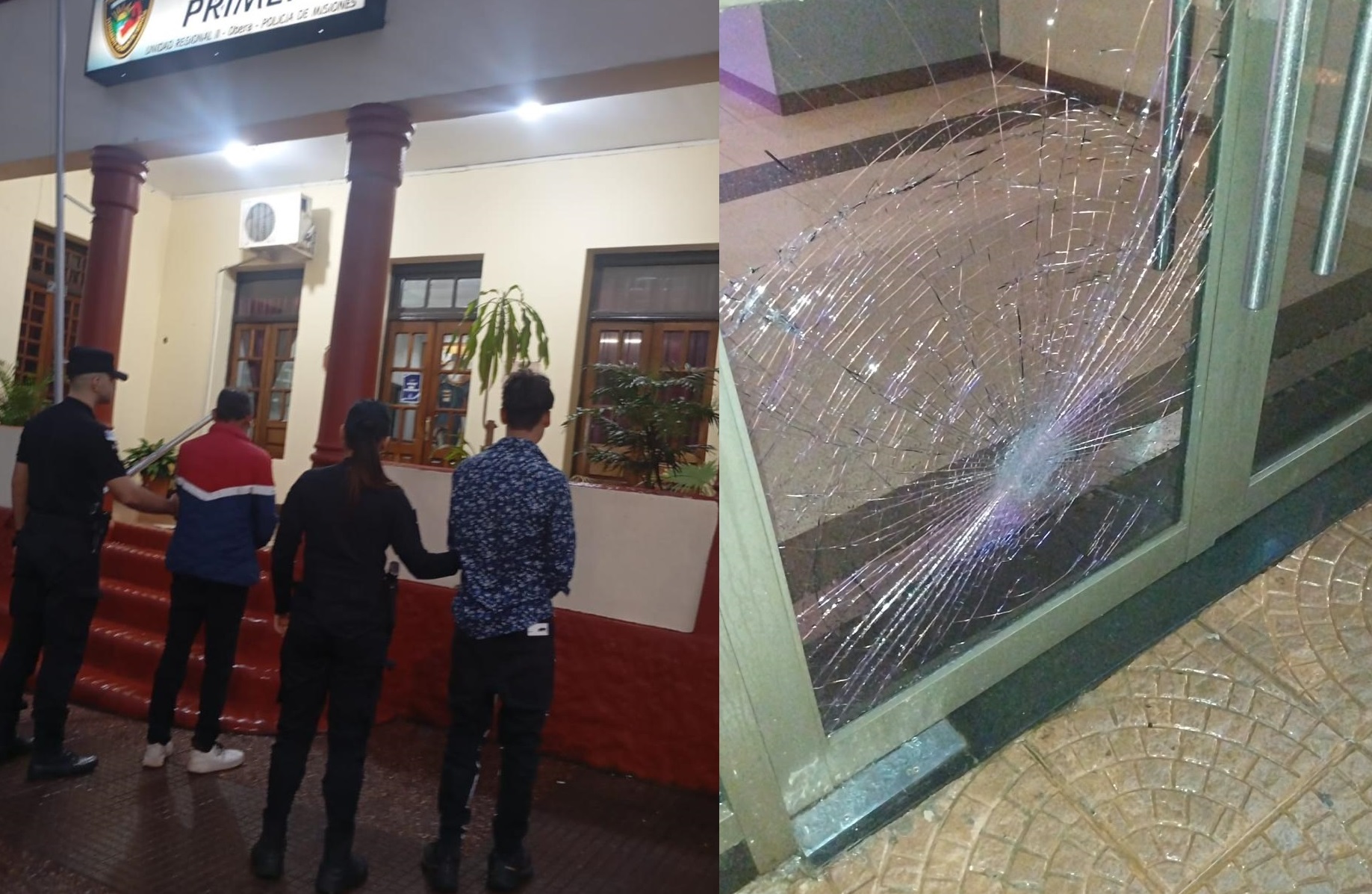 Hicieron destrozos en el Casino de Oberá y terminaron presos