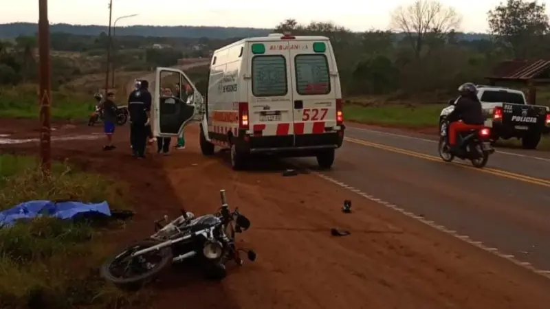 Falleció un motociclista tras chocar con un camión en la 14