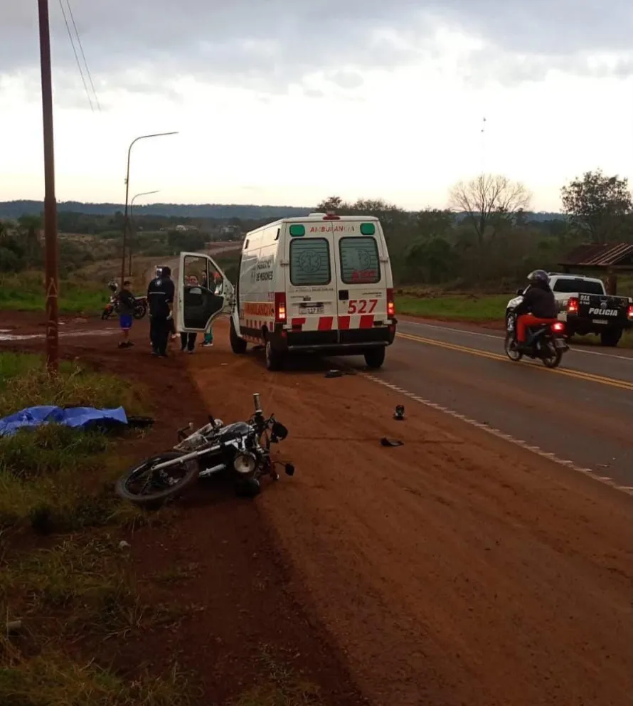 Falleció un motociclista tras chocar con un camión en la 14