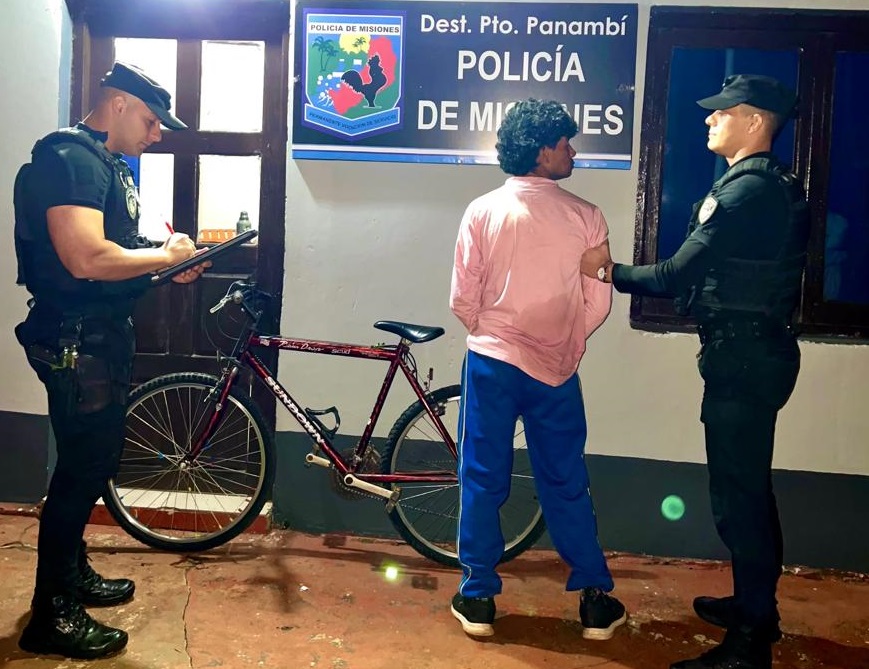 Le robó la bicicleta a su papá y la Policía lo alcanzó cuando escapaba