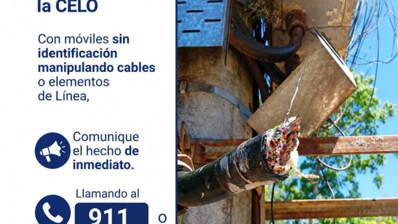 Otro robo de cable de dejó sin telefonía fija a un sector del barrio Villa Falk