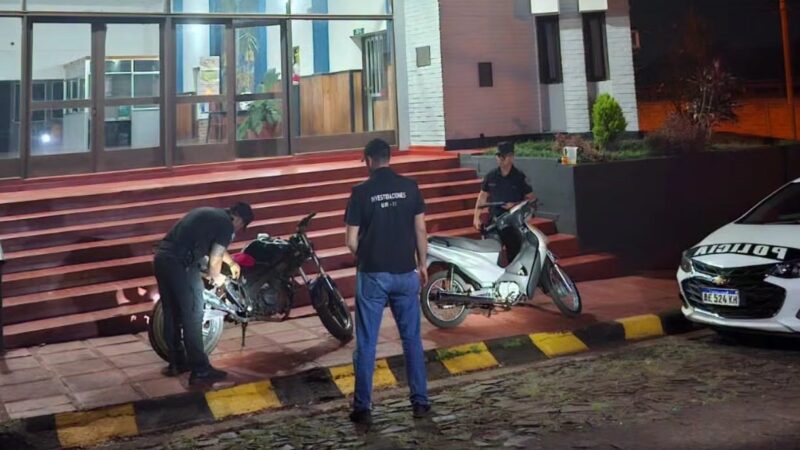 Cuatro motos secuestradas por picadas en Oberá: dos fueron abandonadas por los conductores