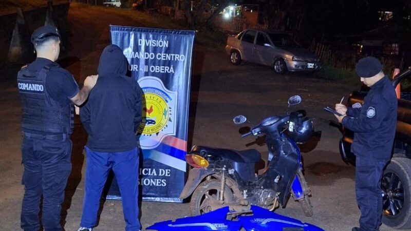 Robó una moto del estacionamiento del Polideportivo y las cámaras lo captaron