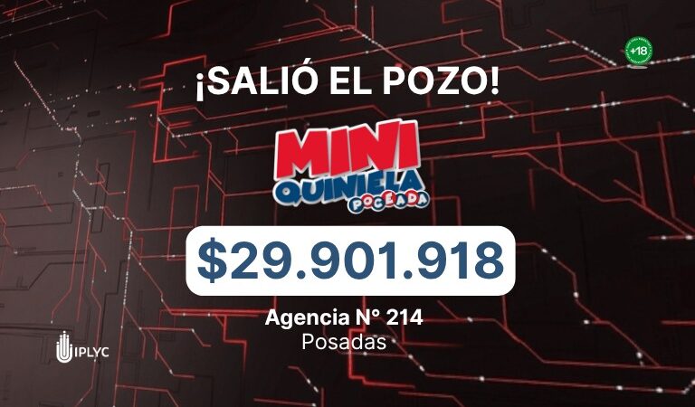 Salió la Mini Poceada, que entrega casi $30 millones para un apostador posadeño