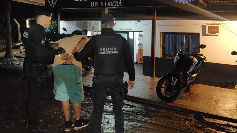 Quiso entrar en casa ajena y terminó preso