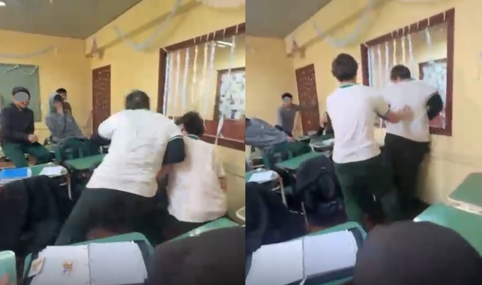 Alumnos del Instituto Linneo lucharon en el aula, rompieron una ventana y subieron el video a las redes