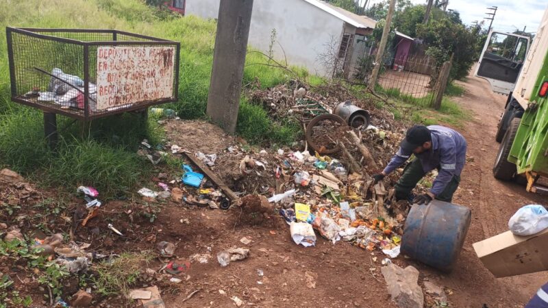 La Municipalidad volvió a limpiar un microbasural en Villa Martos que generaron propios vecinos