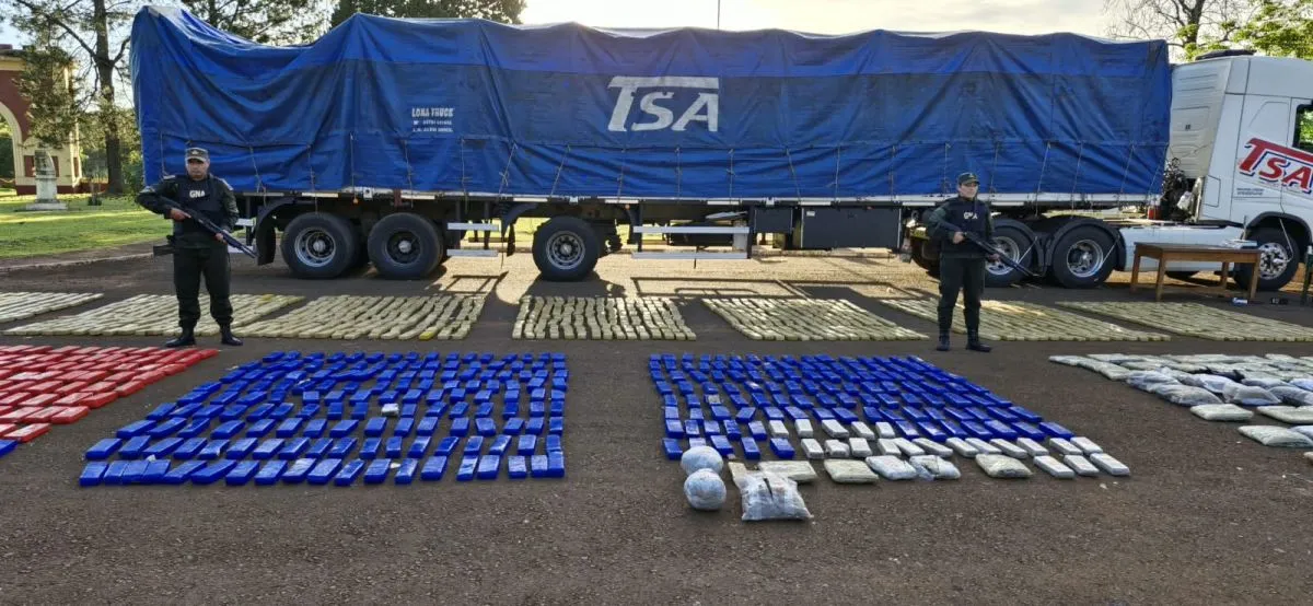 Secuestraron camión de un transportista obereño con más de 1.500 kilos de marihuana