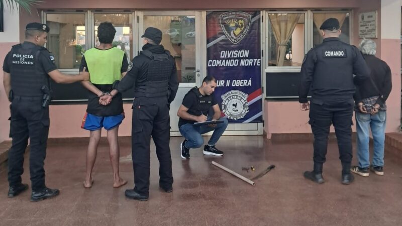 Primero denunció a su hijo por lesiones y amenazas, después se enfrentó a la Policía cuando llegaron a detenerlo