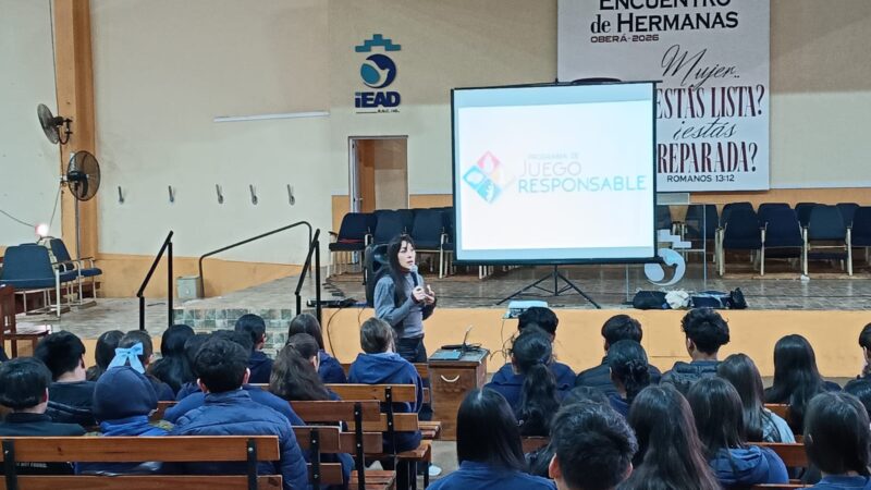En Oberá, Juego Responsable dialogó con estudiantes sobre la gestión de las emociones
