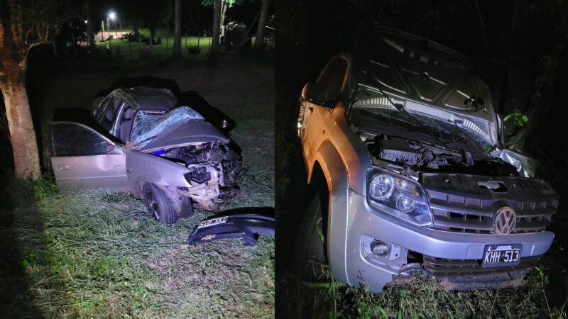 Conductor de una Amarok se cruzó de carril, chocó y mató a un padre de familia en Oberá