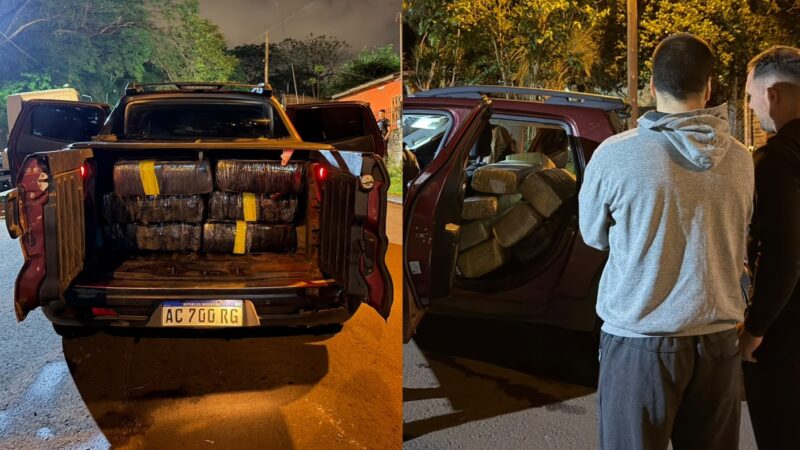 Secuestraron 750 kilos de marihuana en pleno centro de Oberá y suman allanamientos