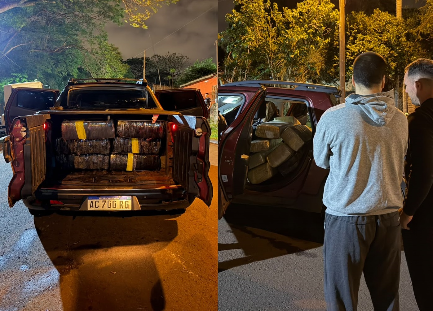 Secuestraron 750 kilos de marihuana en pleno centro de Oberá y suman allanamientos
