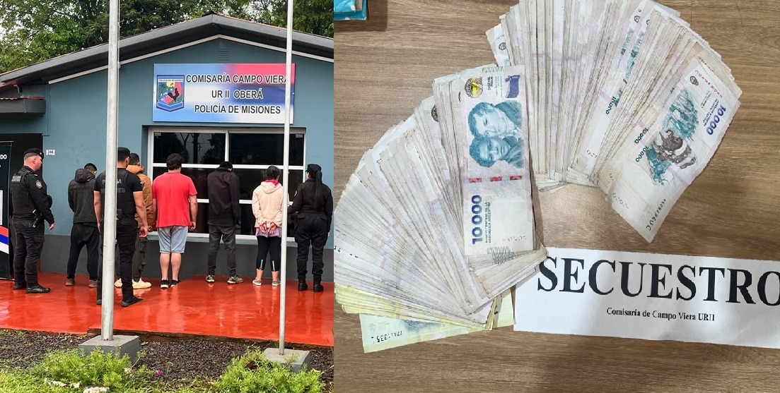 Robaron 3 millones de pesos en Campo Viera y una mujer escondió la plata en el corpiño